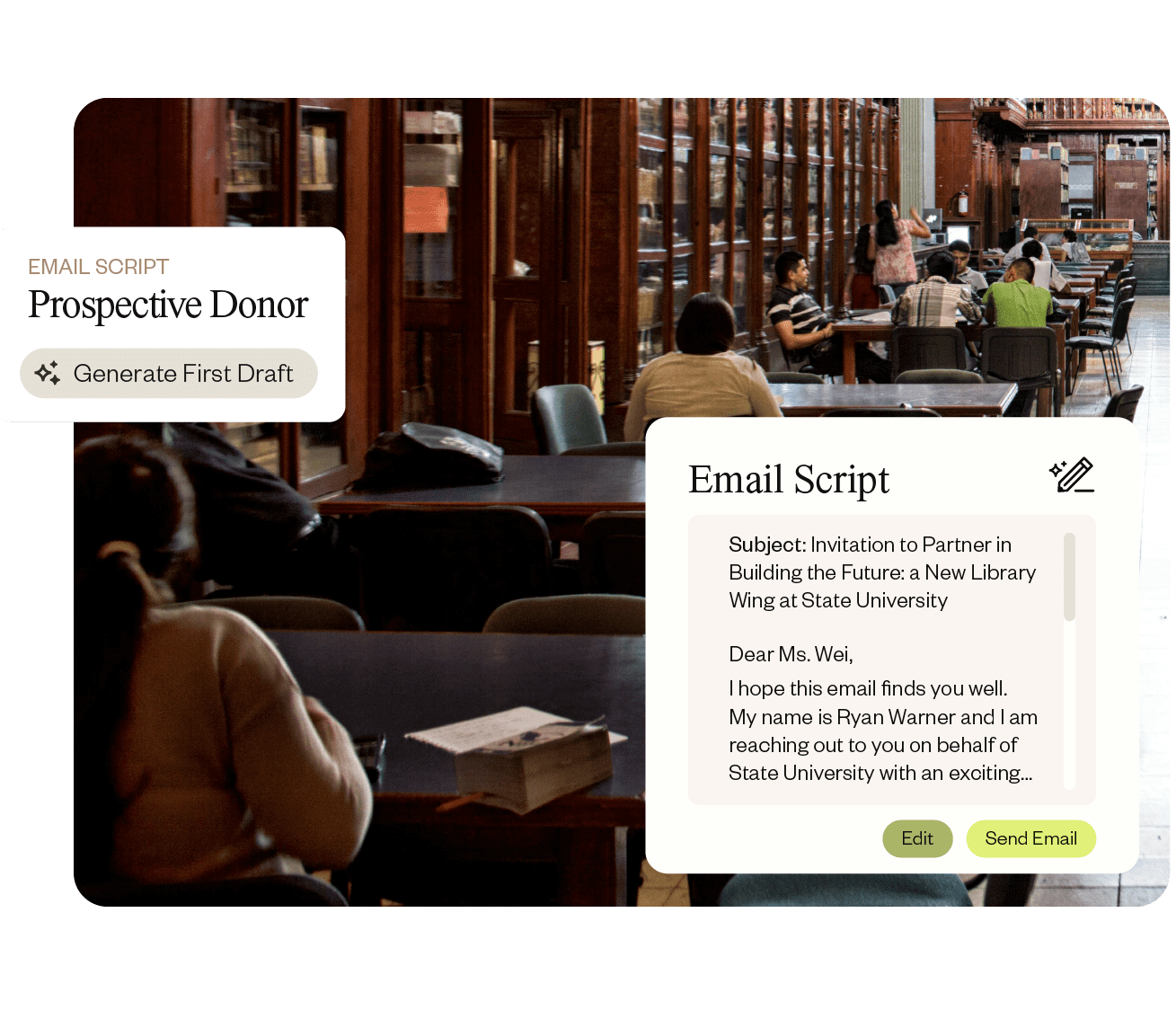 fundraising Emails written with engage