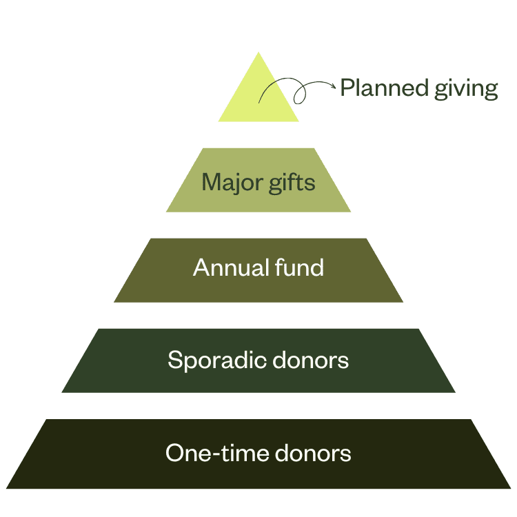 Donor Pyramid graphic
