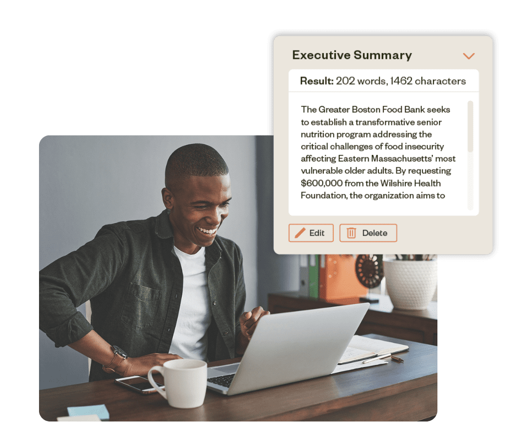 Grant Writer executive summary tool