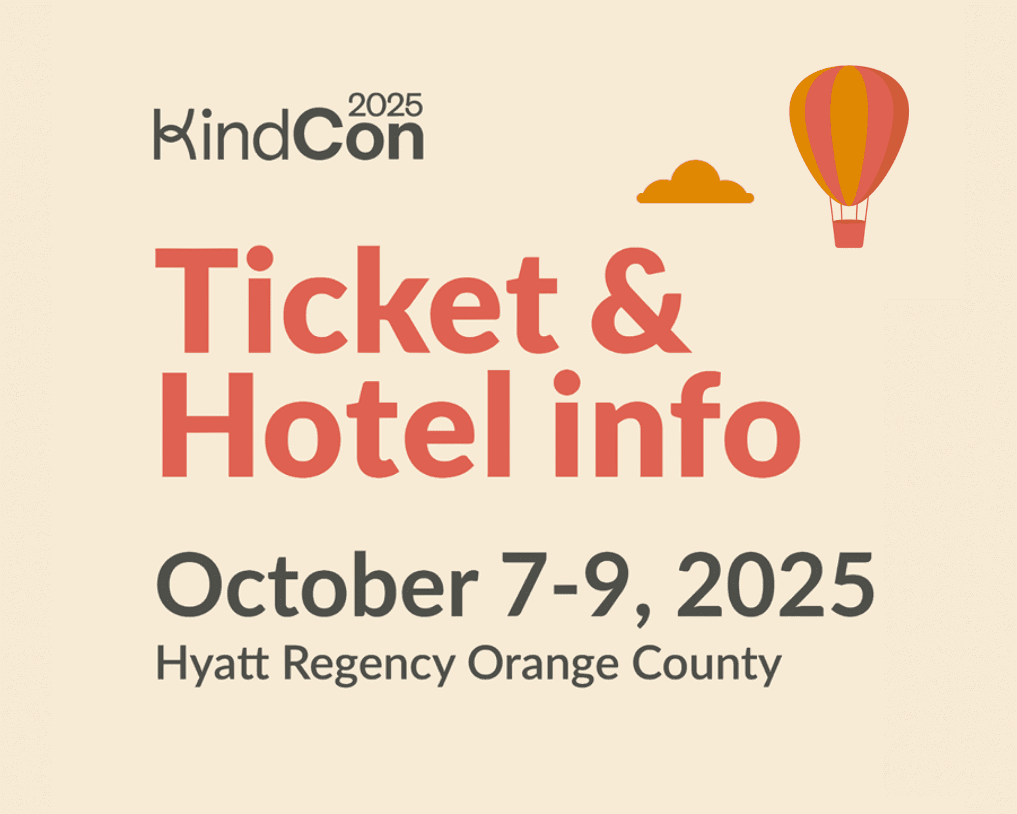 KindCon ticket page header 