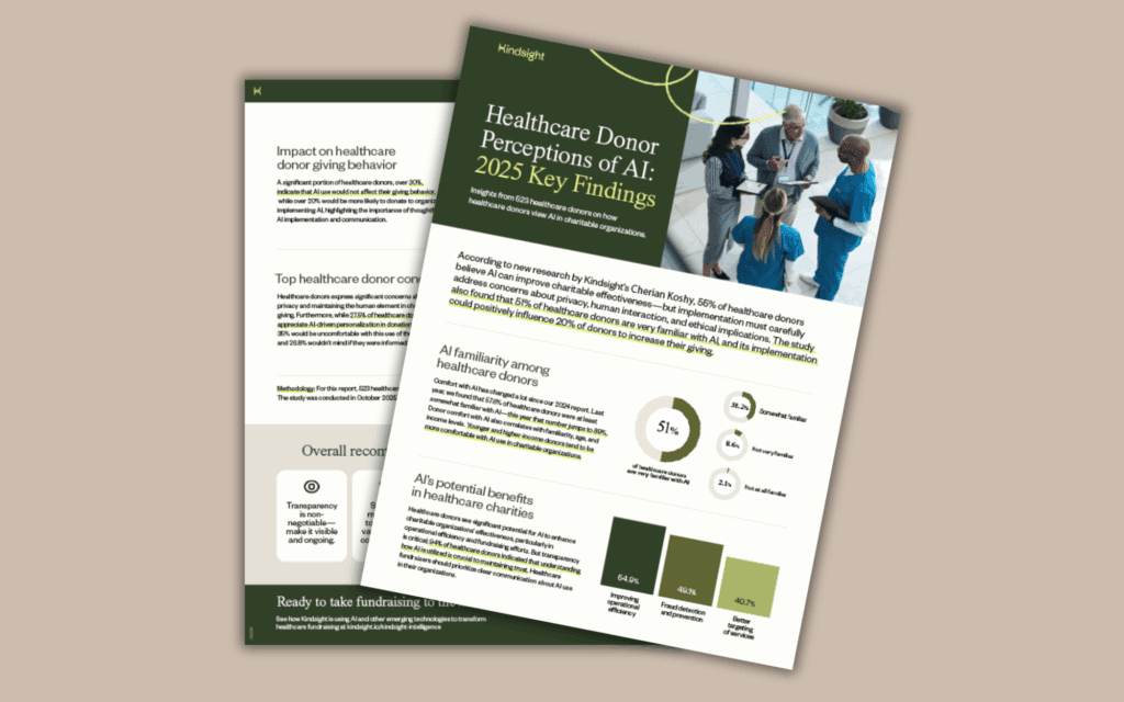 Healthcare Donor Perceptions of AI: 2025 Key Findings