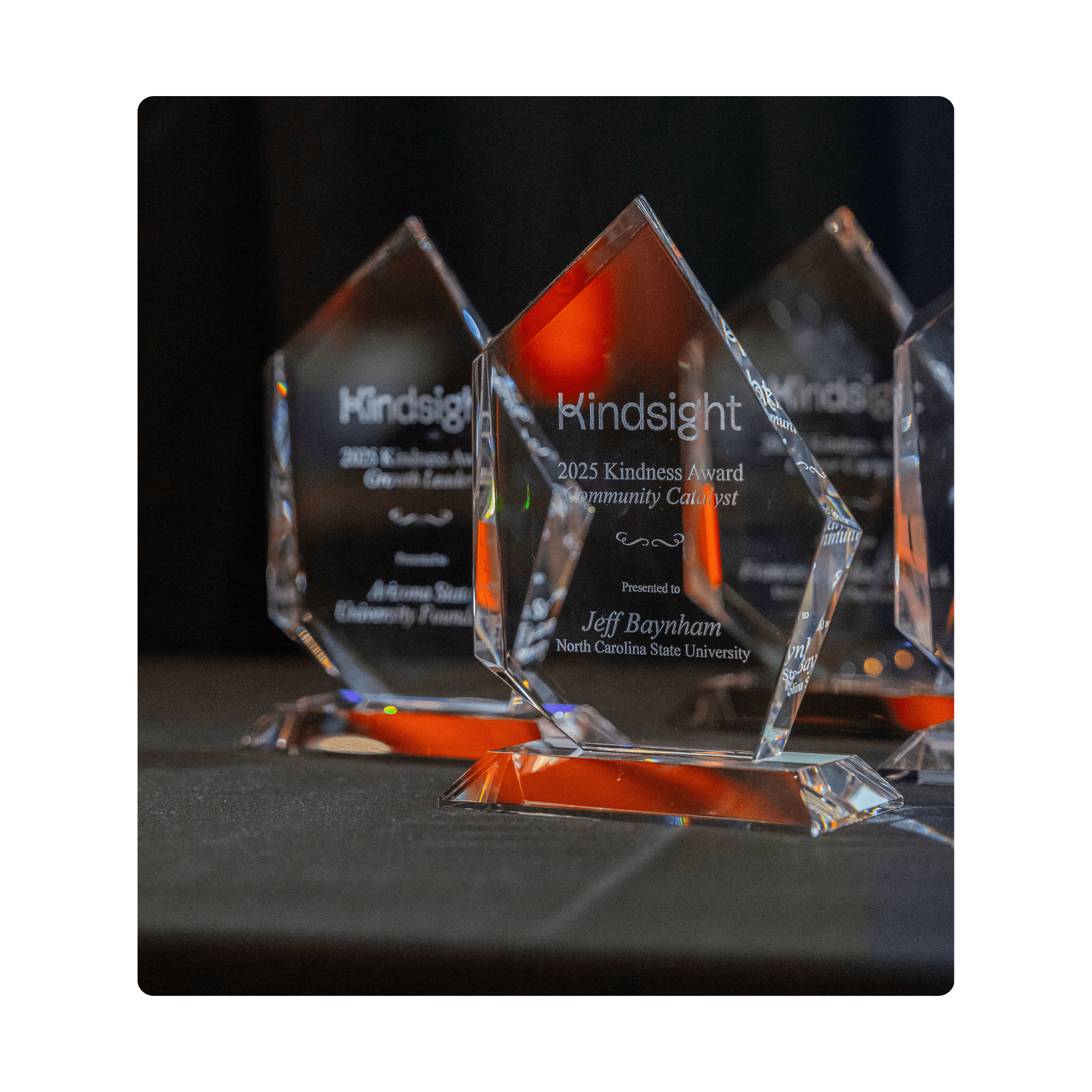 Kindness awards statues
