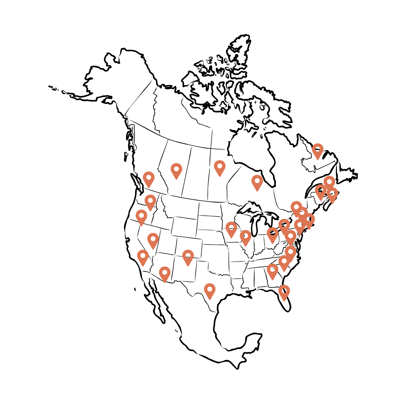 Map of Kindsight employees