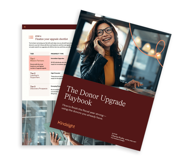 Donor upgrade playbook