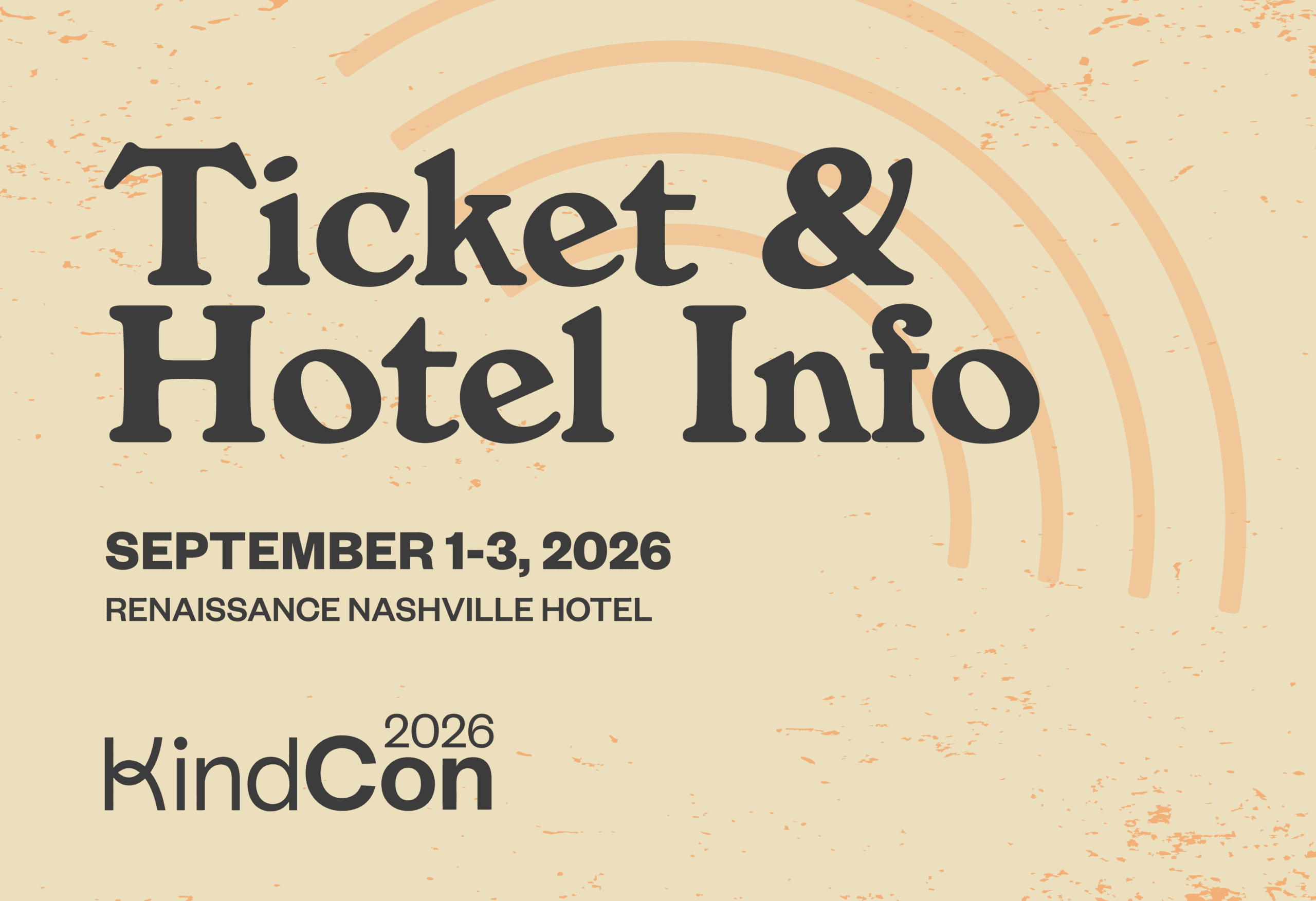 KindCon 2026 Tickets and Hotel info mobile