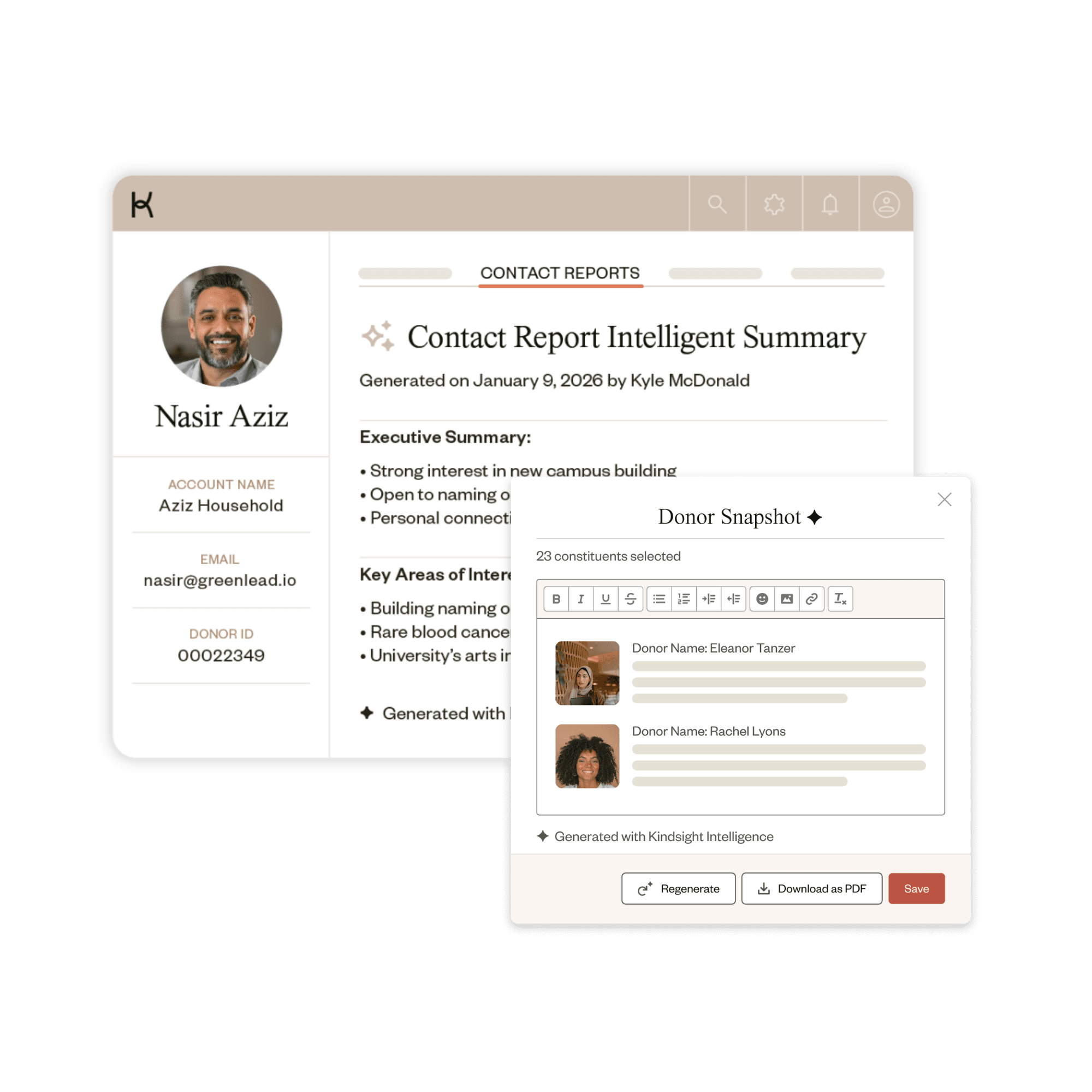 Kindsight Intelligence shots