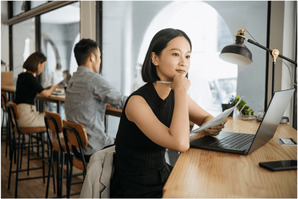 Fundraiser working on a nonprofit email marketing strategy